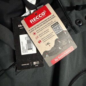 DAKINE Cruiser 3L Pant Unisex Gray Size L- Recco Tech, Adjustable Waist